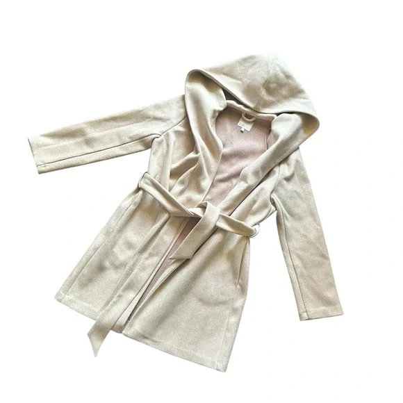GB Chic Beige Wrap Coat - Picture 2 of 5